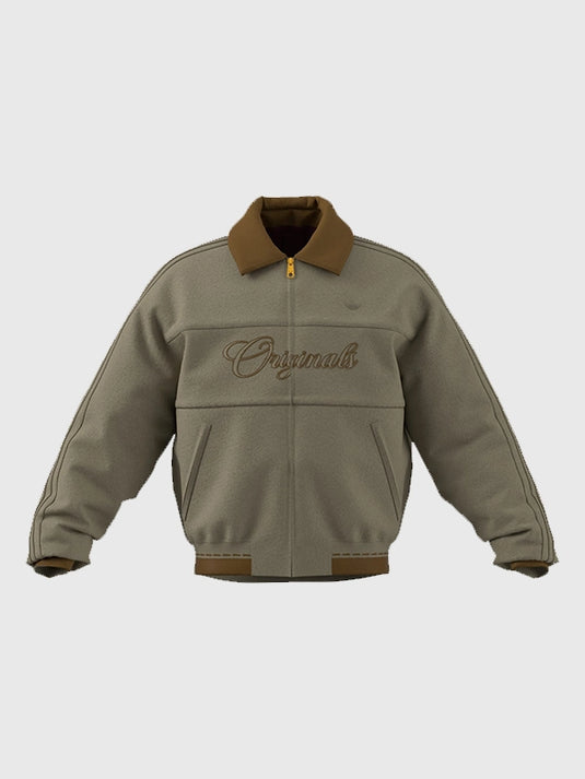 RECREATED Adidas Chinese New Year SS26 bomber jacket featuring an oversized fit and refined crafted details