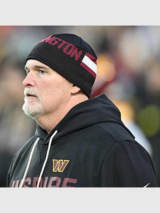 Black Washington Commanders Nike hoodie from the 2025 Inspire Change lineup with a modern athletic fit