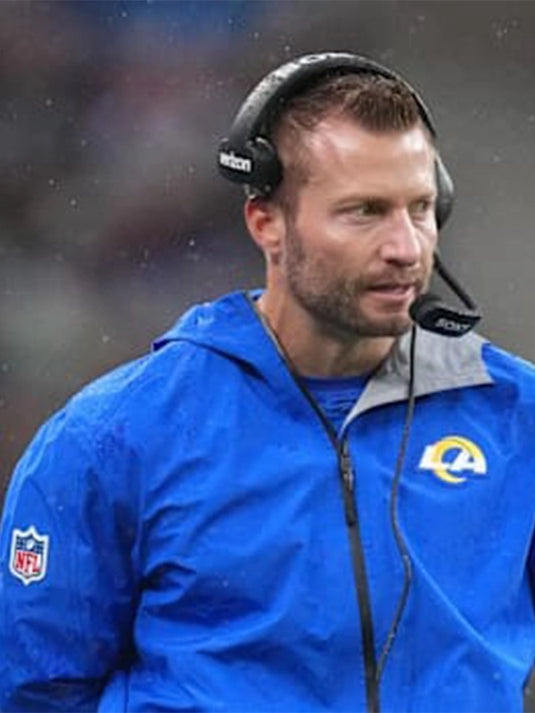 2025 LA Rams Coach Sean McVay Blue Jacket