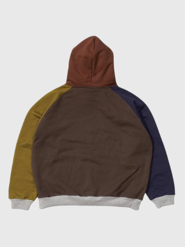 Concrete Boys Working Man raglan fleece hoodie featuring bold colorblock panels and comfortable pullover design