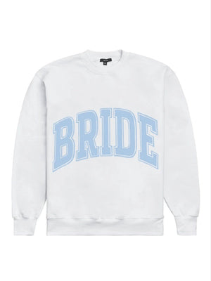 RECREATED The Bar 2026 Bride White Oversized Fleece Pullover combining plush fleece construction with a clean fashion-forward look