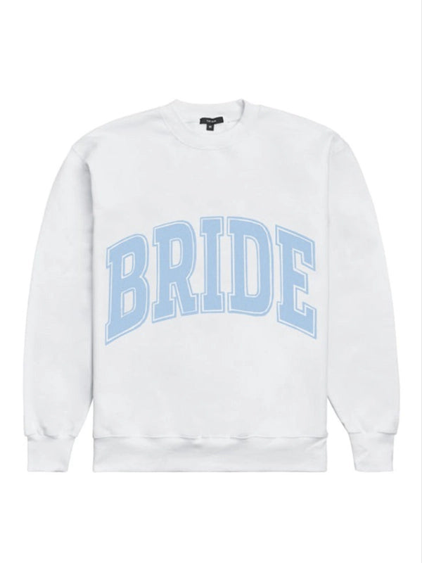 RECREATED The Bar 2026 Bride White Oversized Fleece Pullover combining plush fleece construction with a clean fashion-forward look