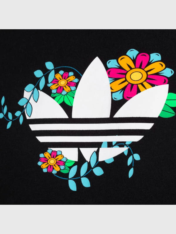 Adidas Day of the Dead graphic pullover hoodie in black recreated with a bold and modern aesthetic