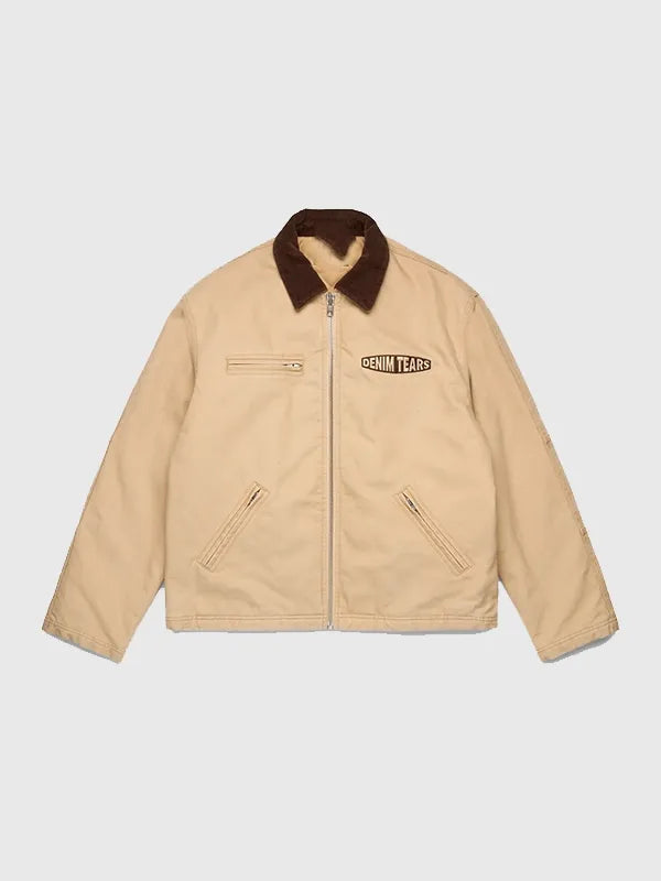 Khaki Denim Tears 2026 Every Tear Is A Star work jacket recreated with structured design and statement print