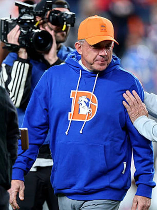 Royal Denver Broncos Sideline Hoodie offering a relaxed fit, soft texture, and bold Nike design cues.