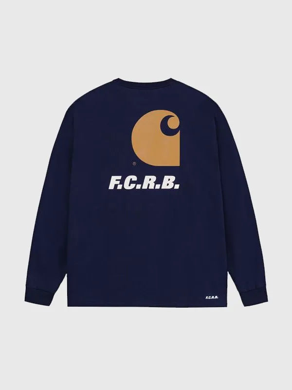 F.C. Real Bristol Carhartt WIP 2026 blue short sleeve t-shirt recreated with chest pocket and versatile streetwear appeal