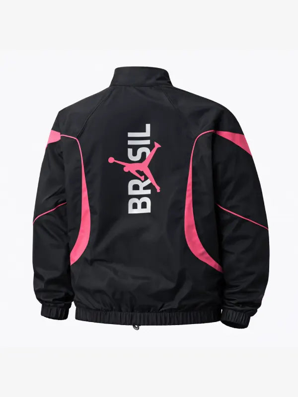 RECREATED FIFA World Cup Brazil 2026 Nike × Jordan Anthem jacket in black with full-zip closure and lightweight insulation