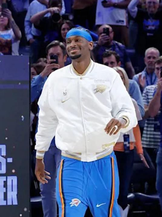 2025 Oklahoma City Thunder Finals Champions Banner Raising Ceremony Jacket