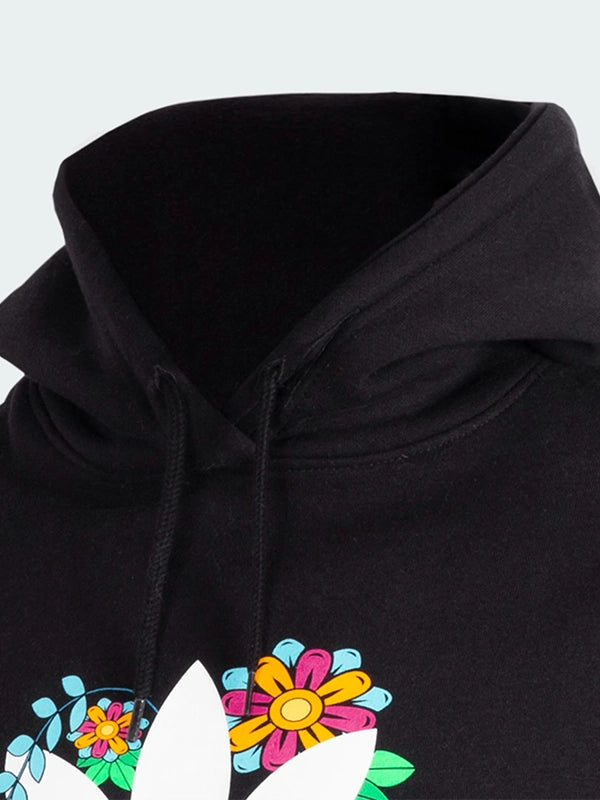 RECREATED Adidas Day of the Dead graphic hoodie in black crafted for a standout streetwear look