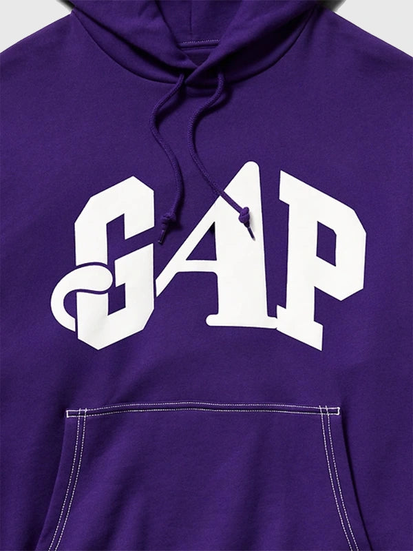 RECREATED Gap x Awake NY Oversized Logo Navy Pullover Hoodie showcasing a clean silhouette with modern streetwear-inspired branding