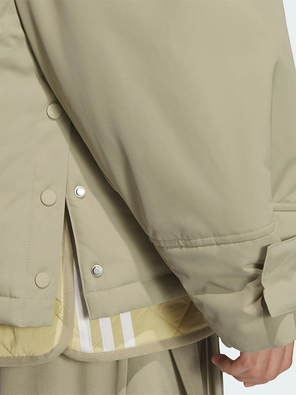 RECREATED premium padded jacket based on the Adidas 3-Stripes 3S style with contemporary streetwear appeal