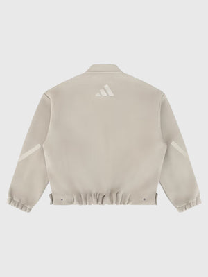 Recreated Adidas x Entire Studios Z.N.E. beige bomber jacket with refined silhouette and understated streetwear appeal