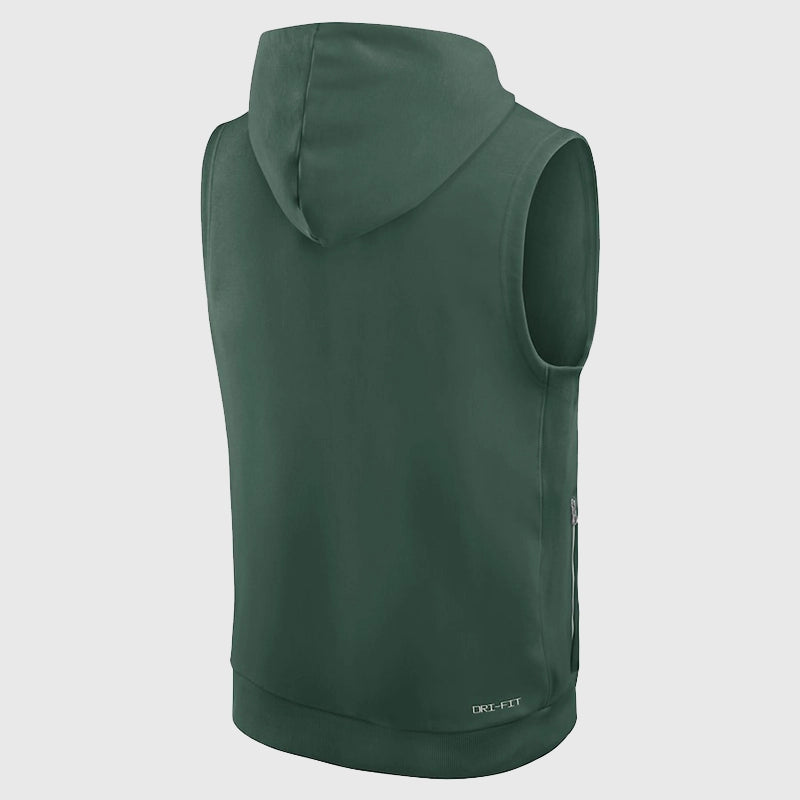 Green Bay Packers Sideline Sleeveless Hoodie