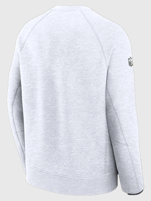 Recreated Super Bowl LX 2026 Opening Night sweatshirt featuring a grey Tech Fleece design with a clean and modern sports aesthetic.