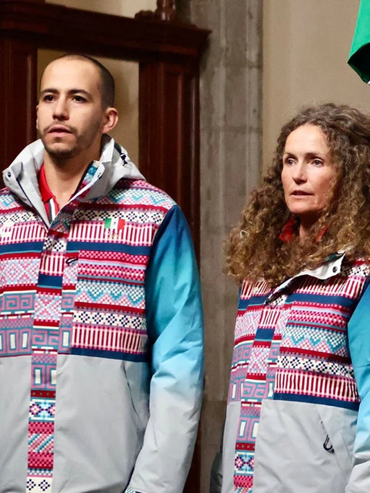 Recreated unisex hooded jacket for Team Mexico Milano Cortina 2026 featuring sporty detailing