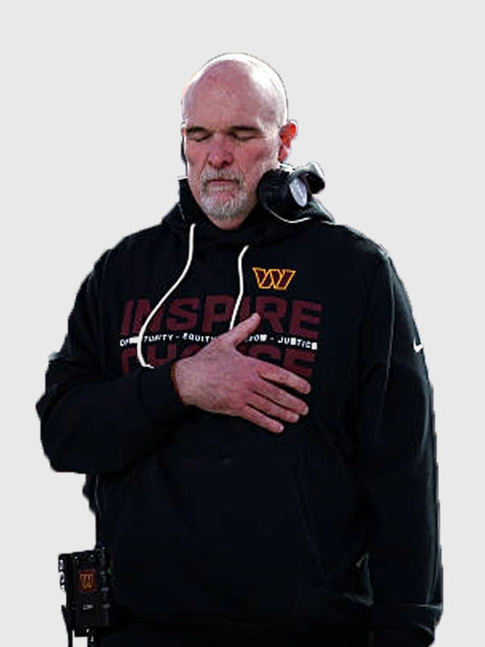 2025 Washington Commanders Nike Inspire Change black hoodie combining comfort with meaningful message-driven design