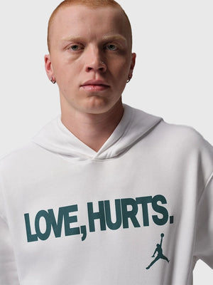 RECREATED Nike Eagles Jalen Hurts x Jordan Love Hurts hoodie in white showcasing a sharp athletic aesthetic