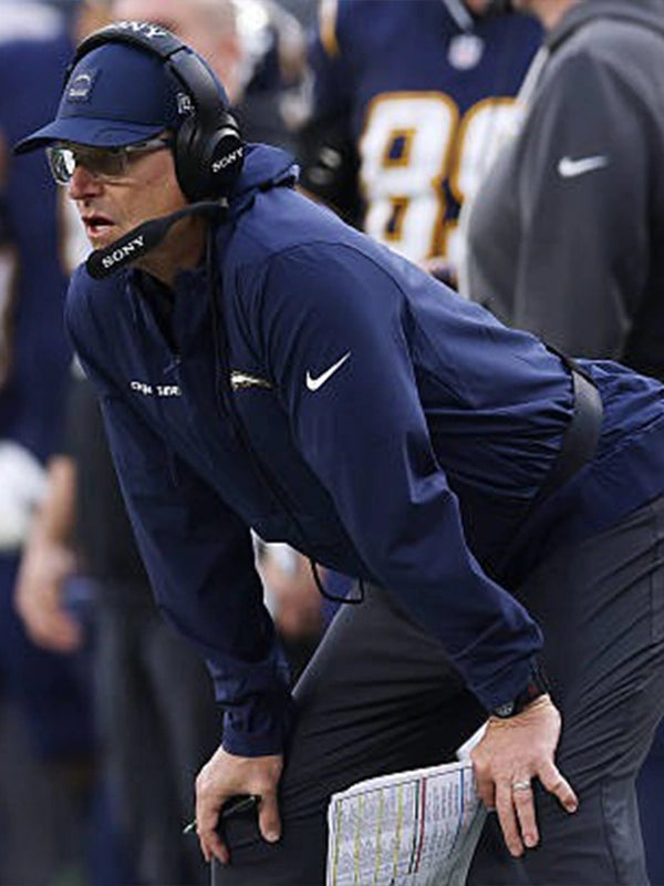 Jim Harbaugh Chargers 2025 Anorak Jacket