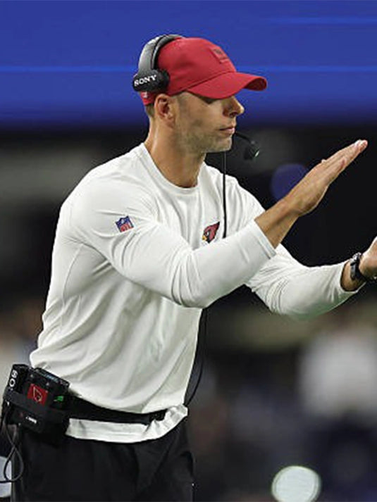 Recreated Jonathan Gannon Arizona Cardinals Nike White Long Sleeves T-Shirt with lightweight athletic fabric.