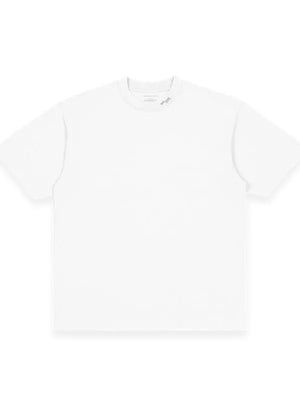 Recreated white Justin Bieber Skylrk Coachella Live T-shirt with versatile casual wear appeal and clean graphic finish