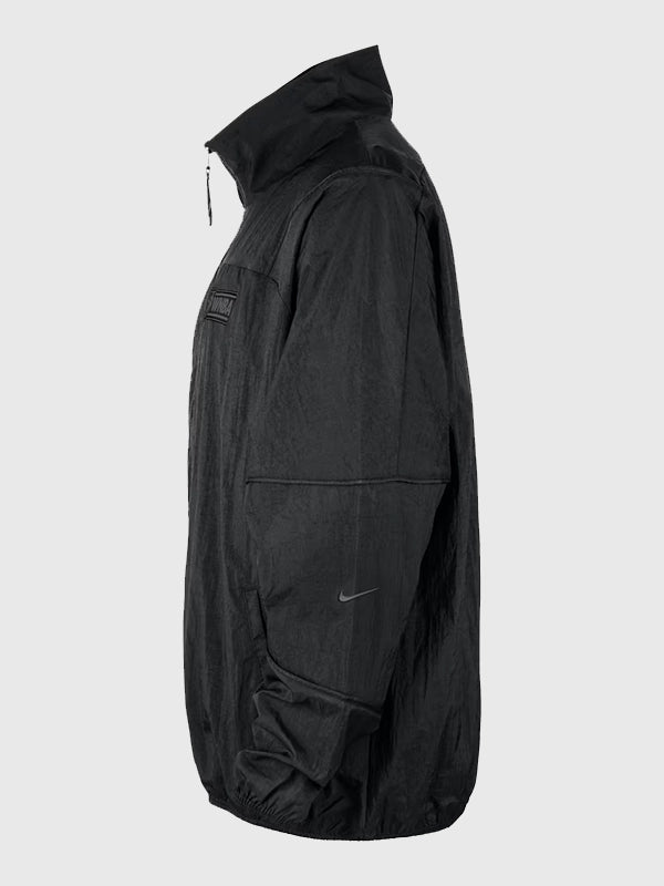 Full-zip black track jacket designed with WNBA Legends branding, RECREATED in a lightweight construction with subtle athletic detailing