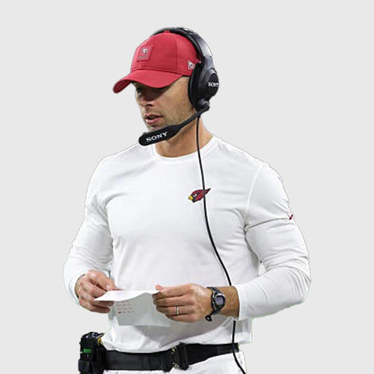 Arizona Cardinals Jonathan Gannon White Long Sleeve T-Shirt recreated in soft Nike performance material.