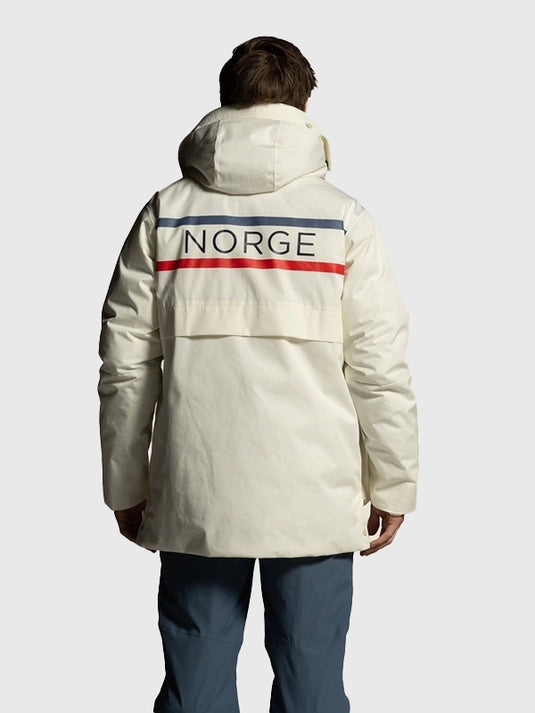 Team Norway off-white Craft padded parka brings Winter Olympics style and cozy warmth to Milano Cortina 2026 fans.