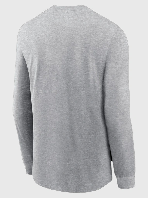 New England Patriots 2025 AFC Champions Trophy Collection Nike long sleeve t-shirt in heather grey