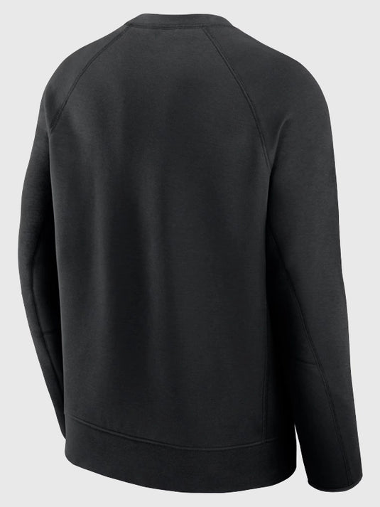 Recreated Nike Tech Fleece crewneck sweatshirt featuring Los Angeles Dodgers detailing in black.