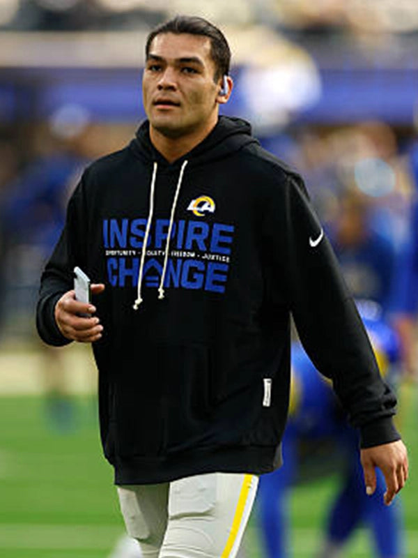 Puka Nacua Rams 2025 Inspire Change Hoodie