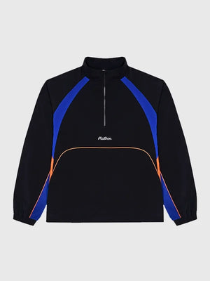 Black Malbon x New York Knicks 2026 Baseline quarter-zip jacket recreated with sleek design and minimal detailing