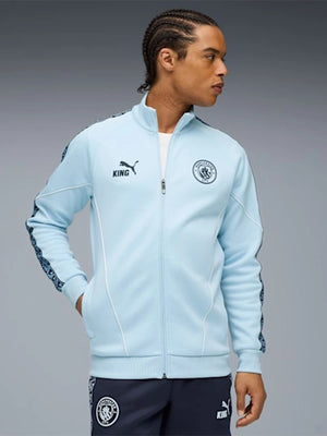 Recreation light blue Puma Manchester City track jacket designed for streetwear and football culture fans