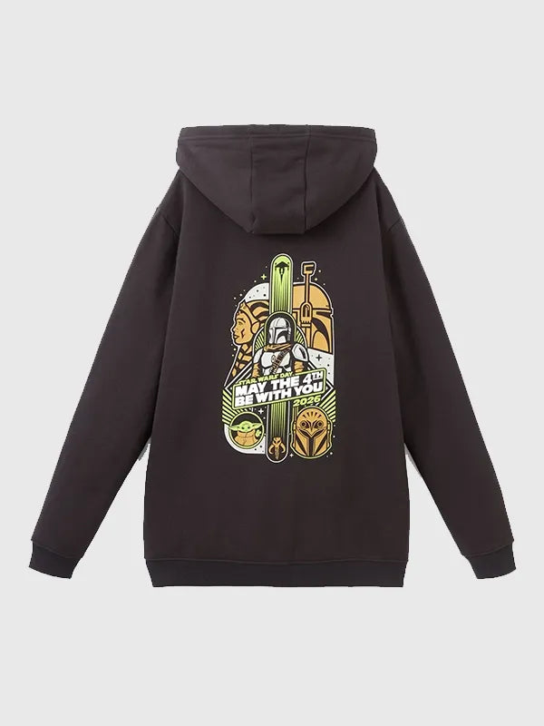 RECREATED Unisex Star Wars Day 2026 Hoodie combining cozy fabric construction with iconic sci-fi inspired aesthetics