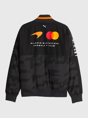 McLaren x Puma 1000th Grand Prix Bomber Jacket designed with unisex fit and clean racing-themed detailing