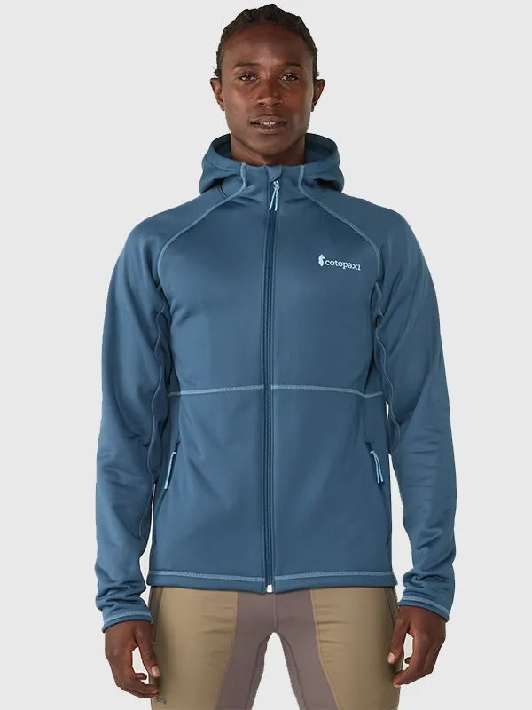 Cotopaxi Tempa 2026 blue fleece hooded jacket recreated with breathable build and everyday layering appeal