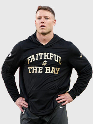 San Francisco 49ers 2025 Rivalries recreation hoodie T-shirt in black with relaxed pullover construction