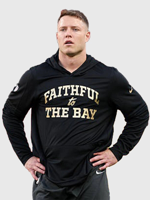 San Francisco 49ers 2025 Rivalries recreation hoodie T-shirt in black with relaxed pullover construction