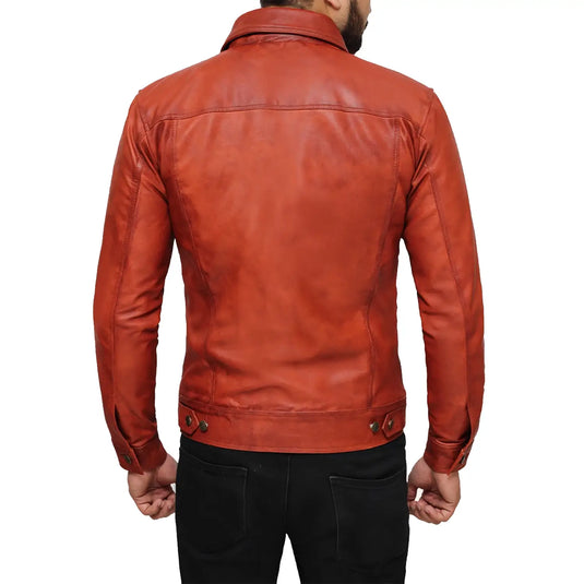 William Brown Trucker Leather Jacket