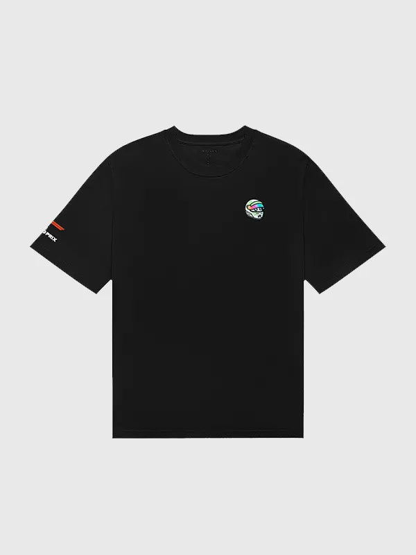 Malbon x Formula 1 2026 Miami Grand Prix Bermuda Pit Sketch T-Shirt featuring detailed pit lane artwork and soft cotton construction