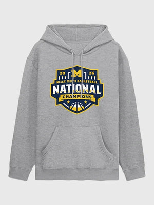 Michigan Wolverines 2026 Half-Court Hero champions hoodie recreated with soft interior and standout collegiate styling