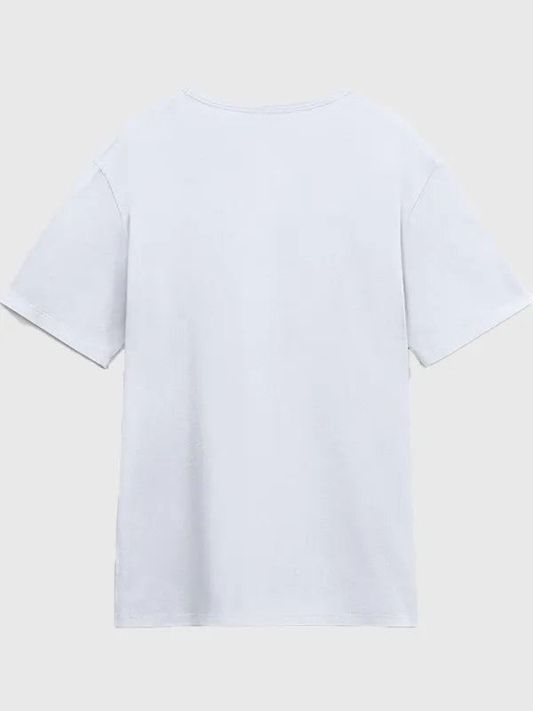 Michigan Wolverines 2026 national champions Fast Break t-shirt recreated in white with relaxed silhouette and graphic detailing