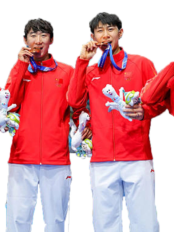Team China red jacket Milano Cortina 2026 design with streamlined cut and cold weather layering comfort
