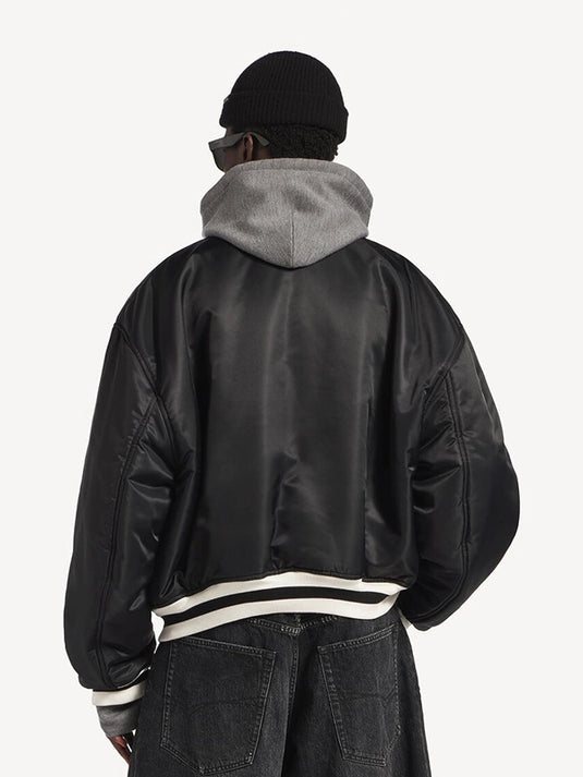 Balenciaga x NBA 2026 coach jacket in black satin blending high-fashion design with classic basketball culture