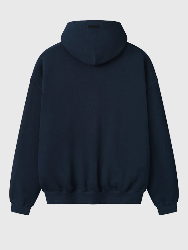 RECREATED Essentials Fear of God 2026 USA Baseball Navy Sport Fleece Pullover Hoodie designed with cozy fleece construction and modern sporty styling