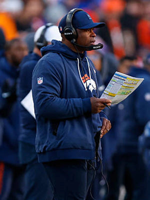 Denver Broncos unisex sideline bomber jacket in navy designed for everyday wear with team-inspired styling