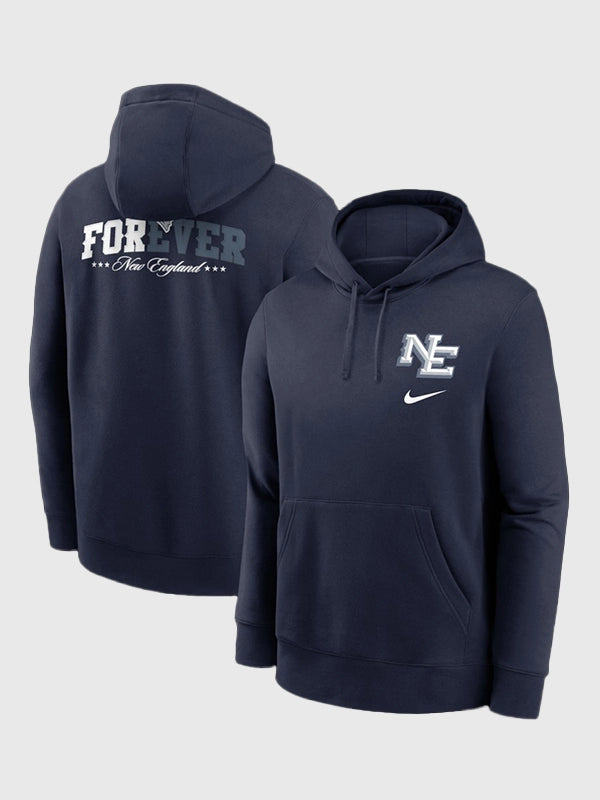 Recreation New England Patriots Nike Rivalries Collection hoodie in navy designed with a classic fit and comfortable fleece construction