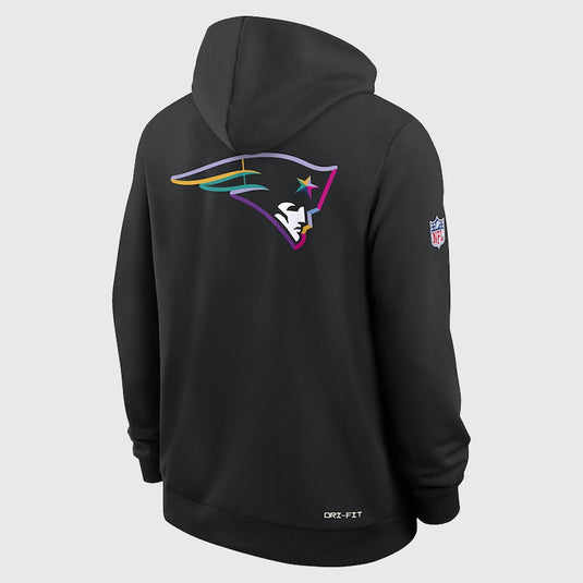 New England Patriots 2025 Black Crucial Catch Hoodie
