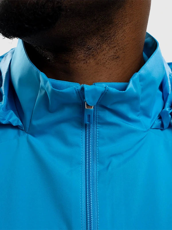 Blue all-weather Newcastle United FC jacket from Adidas 2025/26 collection featuring breathable fabric and subtle club styling