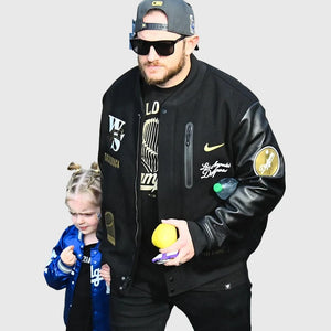 Recreation-made Dodgers World Series 2025 Parade Jacket designed after Dave Roberts’ celebratory team attire.