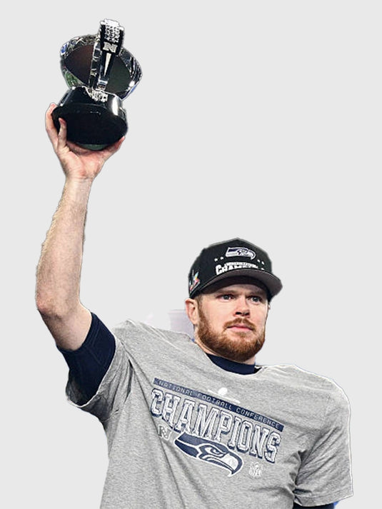 Nike Seattle Seahawks locker room trophy t-shirt in grey marking the 2025 NFC Championship